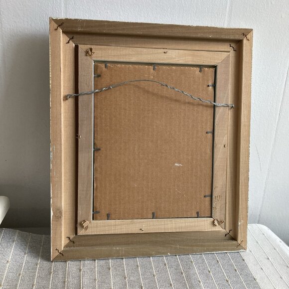 Vintage Native American Woman Wall Art Framed Picture Signed Diana Martin - Picture 6 of 9